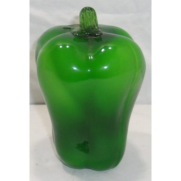 Beautiful Murano Style Encased Art Glass "Bell Pepper" 5 1/2" - Picture 6 of 10